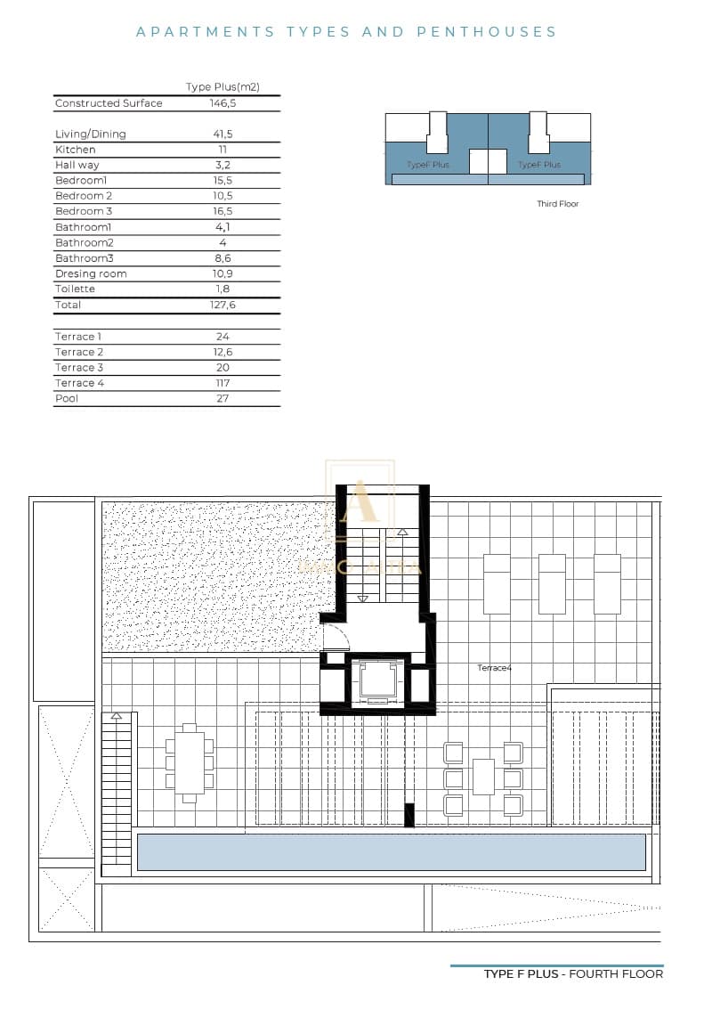 3 soveværelse Penthouse til salg i La Nucia med swimmingpool - € 1.141.000 (Ref: 7321931)