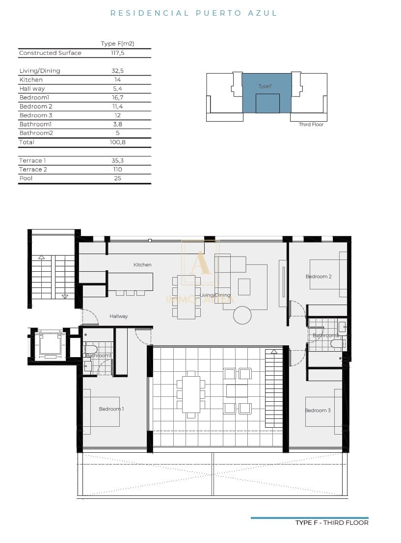 3 sypialnia Penthouse na sprzedaż w La Nucia z basenem garażem - 695 000 € (Ref: 7321933)