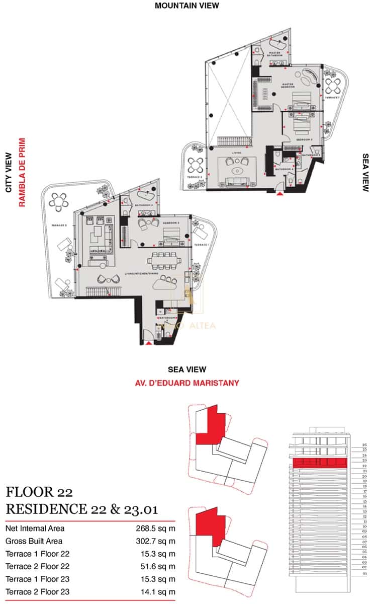 4 camera da letto Appartamento in vendita in Barcelona citta - 6.200.000 € (Rif: 8152835)