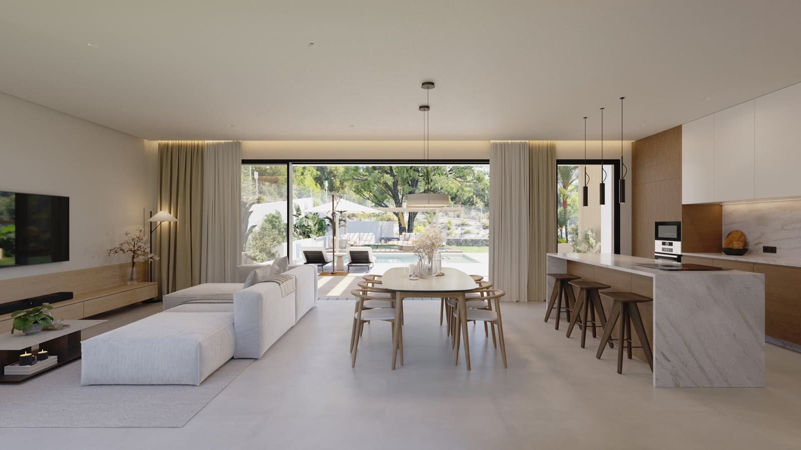 3 makuuhuone Huvila myytävänä paikassa Finestrat mukana uima-altaan 
autotalli - 650 000 € (Ref: 8855875)