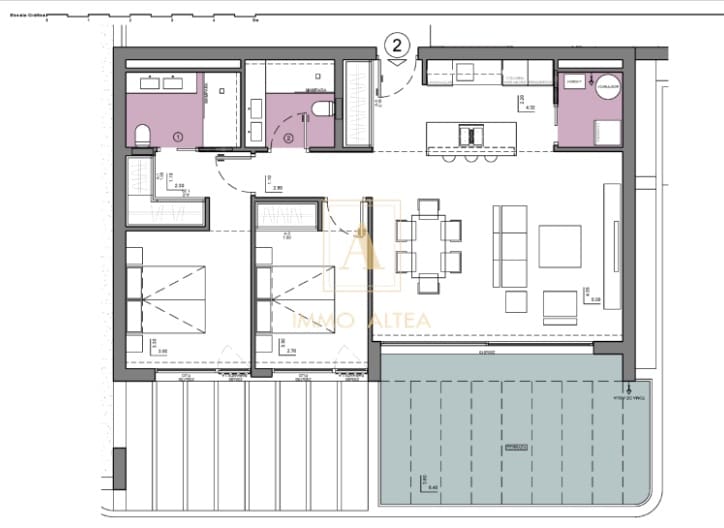 3 makuuhuone Huoneisto myytävänä paikassa Calpe / Calp mukana uima-altaan 
autotalli - 697 000 € (Ref: 9221381)