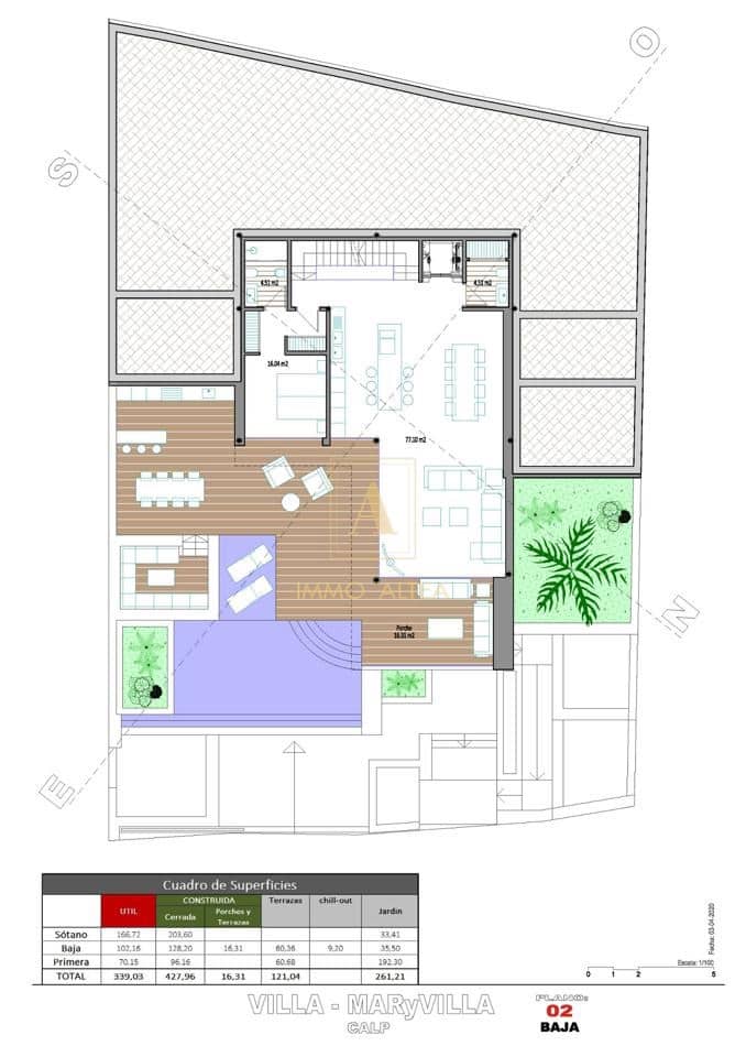 4 makuuhuone Huvila myytävänä paikassa Calpe / Calp mukana uima-altaan - 1 550 000 € (Ref: 9566909)
