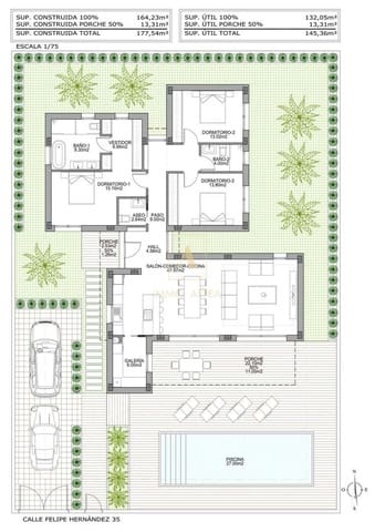 3 camera da letto Villa in vendita in Benijófar con piscina - 611.000 € (Rif: 9566925)