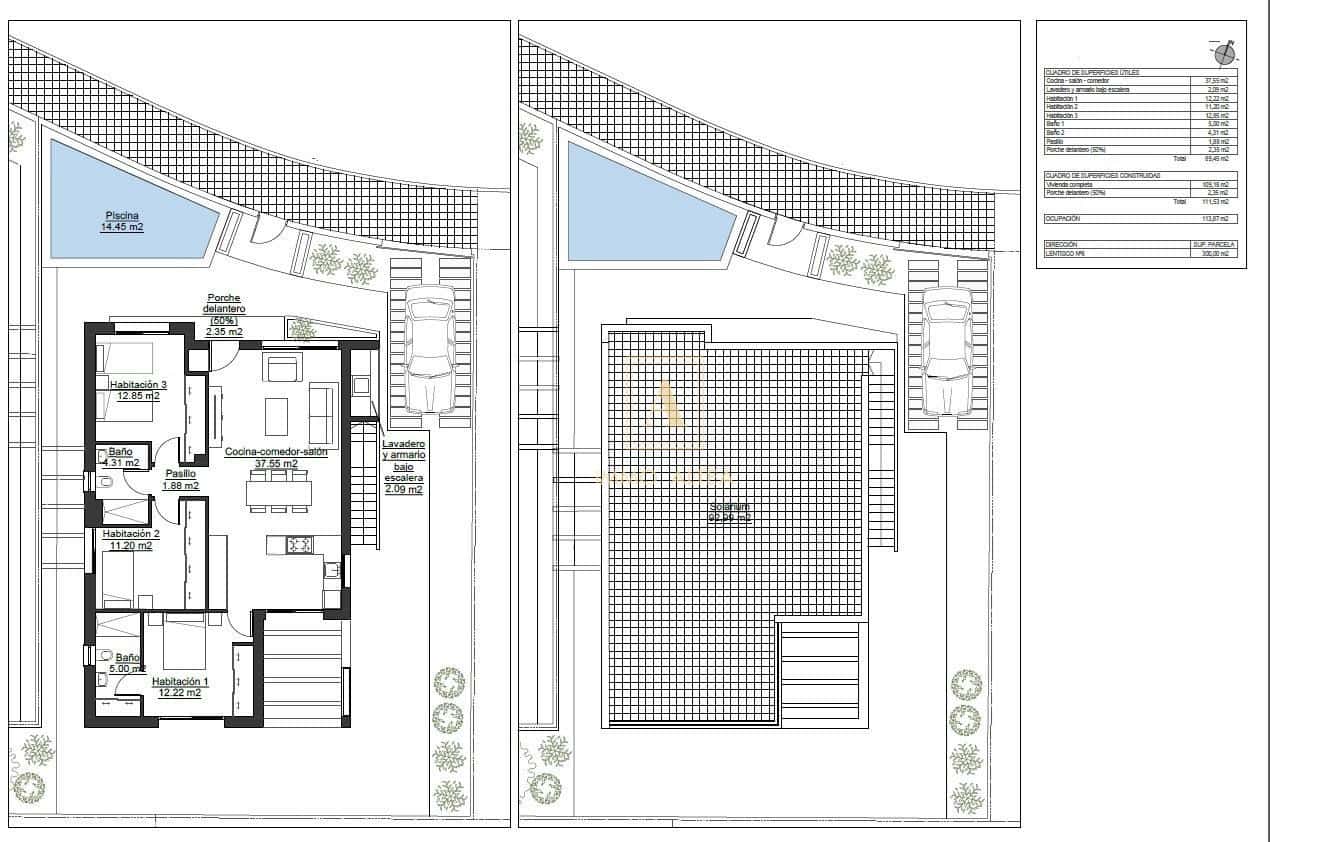 3 sypialnia Willa na sprzedaż w Pilar de la Horadada z basenem - 422 500 € (Ref: 9566953)