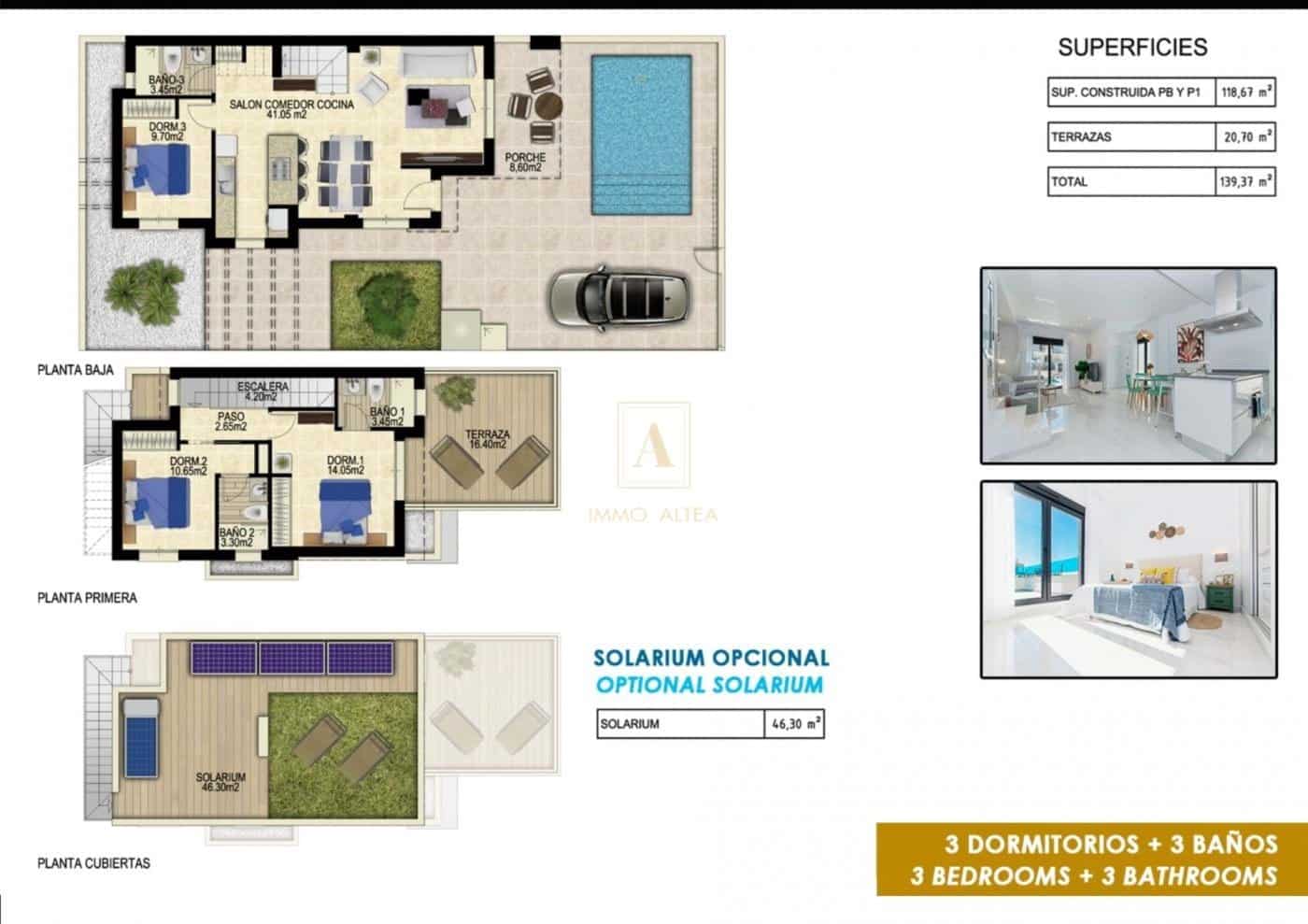 3 soveværelse Villa til salg i Orihuela med swimmingpool - € 415.000 (Ref: 9566961)