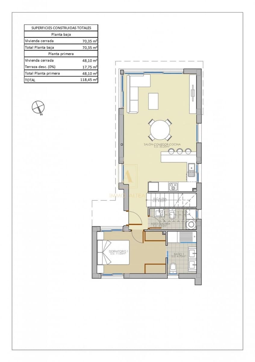 3 sypialnia Willa na sprzedaż w Pilar de la Horadada z basenem - 399 000 € (Ref: 9566966)