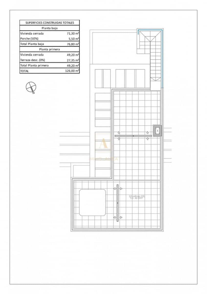 3 makuuhuone Huvila myytävänä paikassa Pilar de la Horadada mukana uima-altaan - 460 000 € (Ref: 9566967)