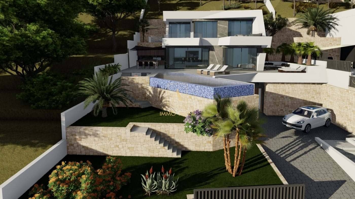 4 makuuhuone Huvila myytävänä paikassa Calpe / Calp mukana uima-altaan - 1 690 000 € (Ref: 9566980)