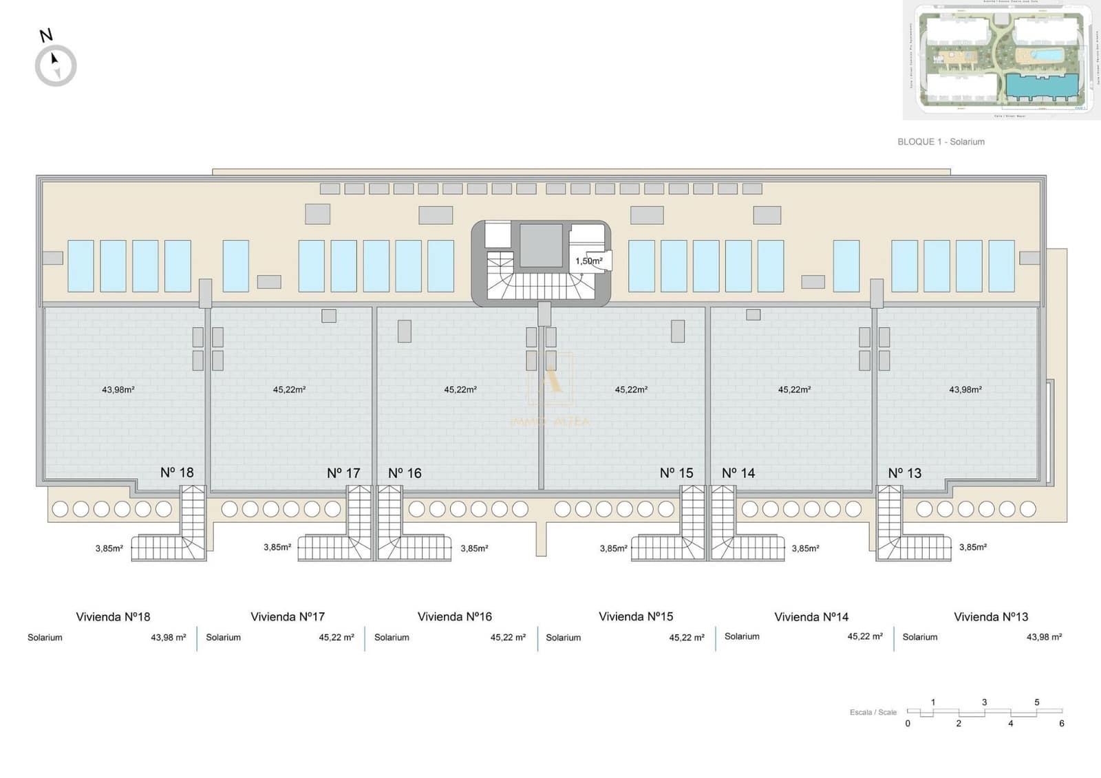 2 Zimmer Penthouse zu verkaufen in Pilar de la Horadada mit Pool - 299.000 € (Ref: 9567068)