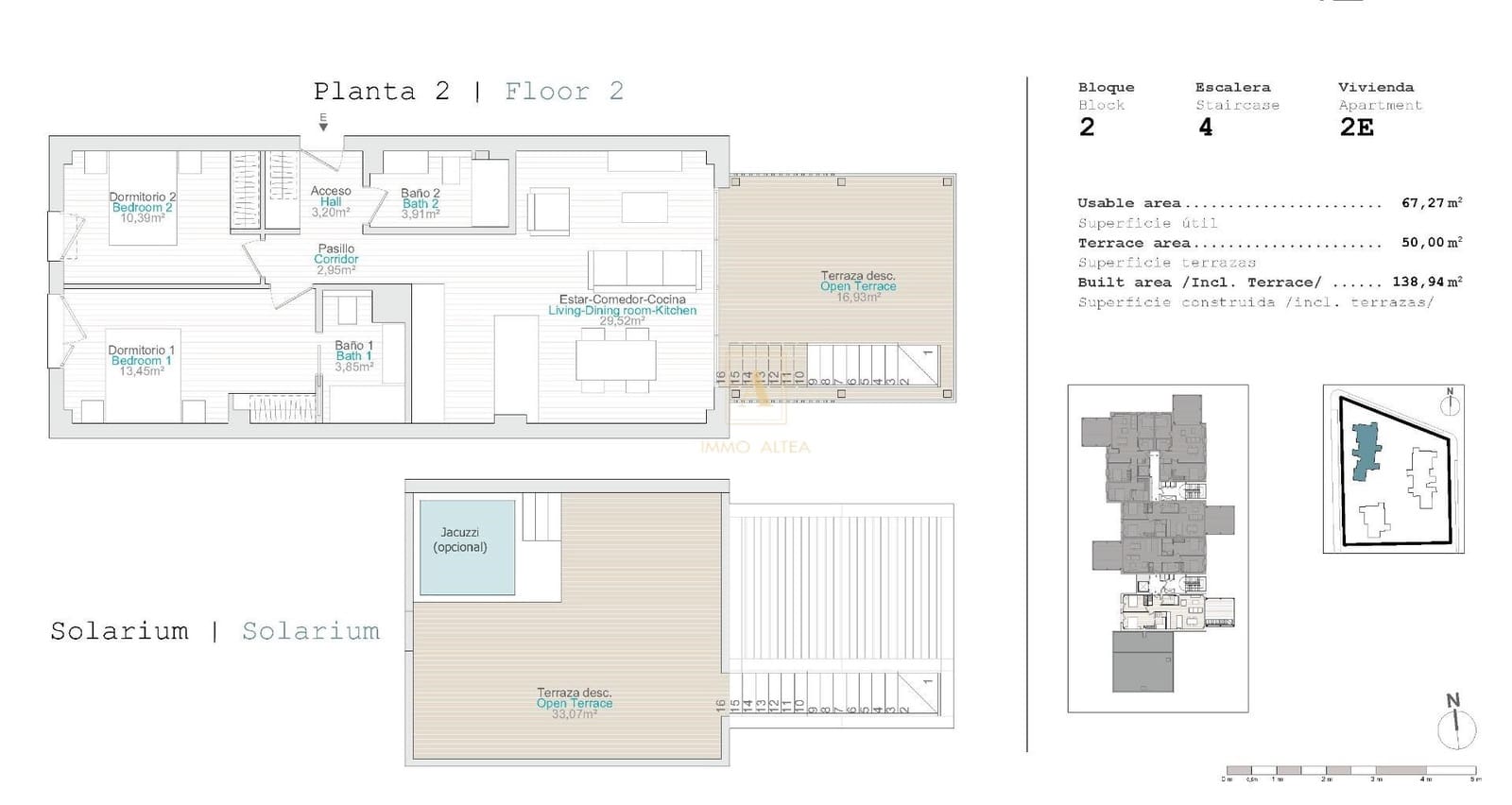 2 chambre Penthouse à vendre à El Vergel / Verger avec piscine - 370 000 € (Ref: 9567083)