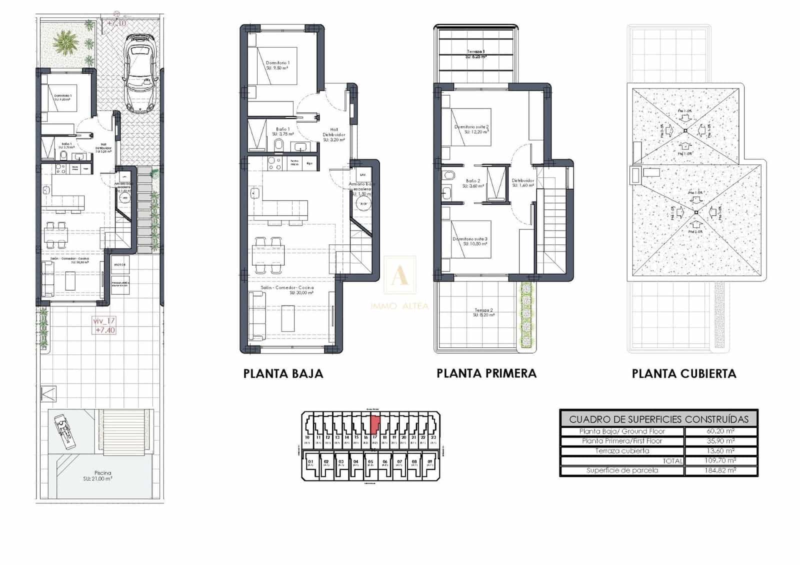3 chambre Villa/Maison à vendre à Los Alcazares avec piscine - 399 900 € (Ref: 9567121)