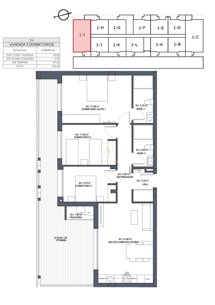 3 sypialnia Apartament na sprzedaż w Benijofar z basenem - 354 000 € (Ref: 9567133)