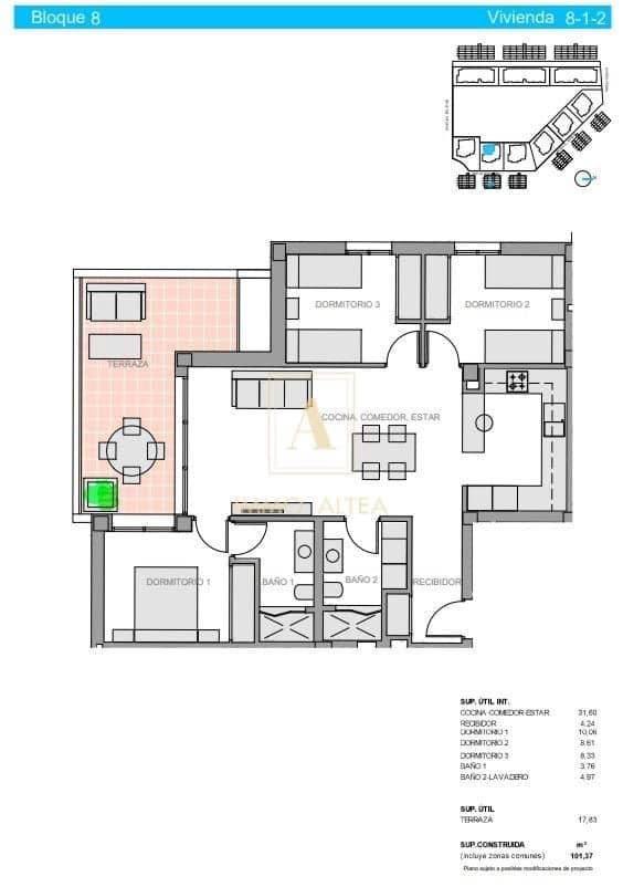 Apartamento de 3 habitaciones en Guardamar del Segura en venta con piscina - 279.000 € (Ref: 9567135)
