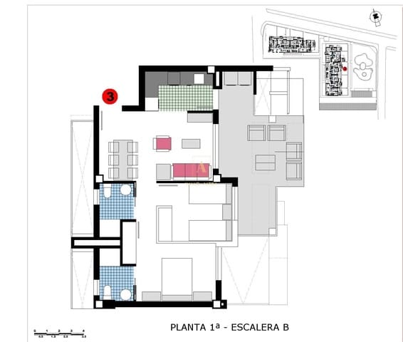 2 Zimmer Apartment zu verkaufen in Dénia mit Pool - 269.000 € (Ref: 9567157)