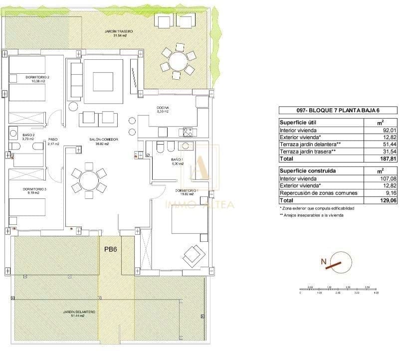 3 bedroom Apartment for sale in Vera with pool - € 352,000 (Ref: 9567188)