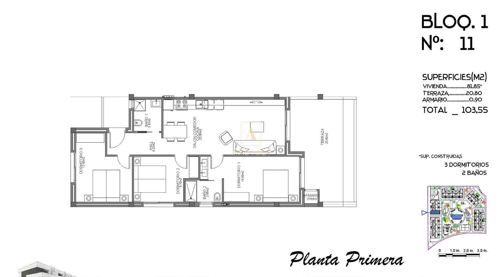 3 camera da letto Appartamento in vendita in Guardamar del Segura con piscina - 235.000 € (Rif: 9567229)