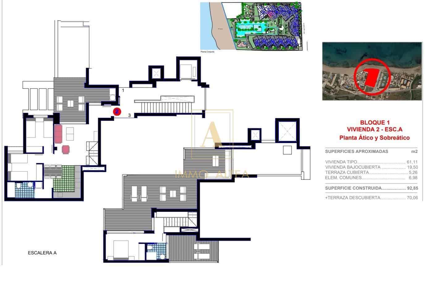 3 sypialnia Penthouse na sprzedaż w Denia z basenem garażem - 499 000 € (Ref: 9567239)