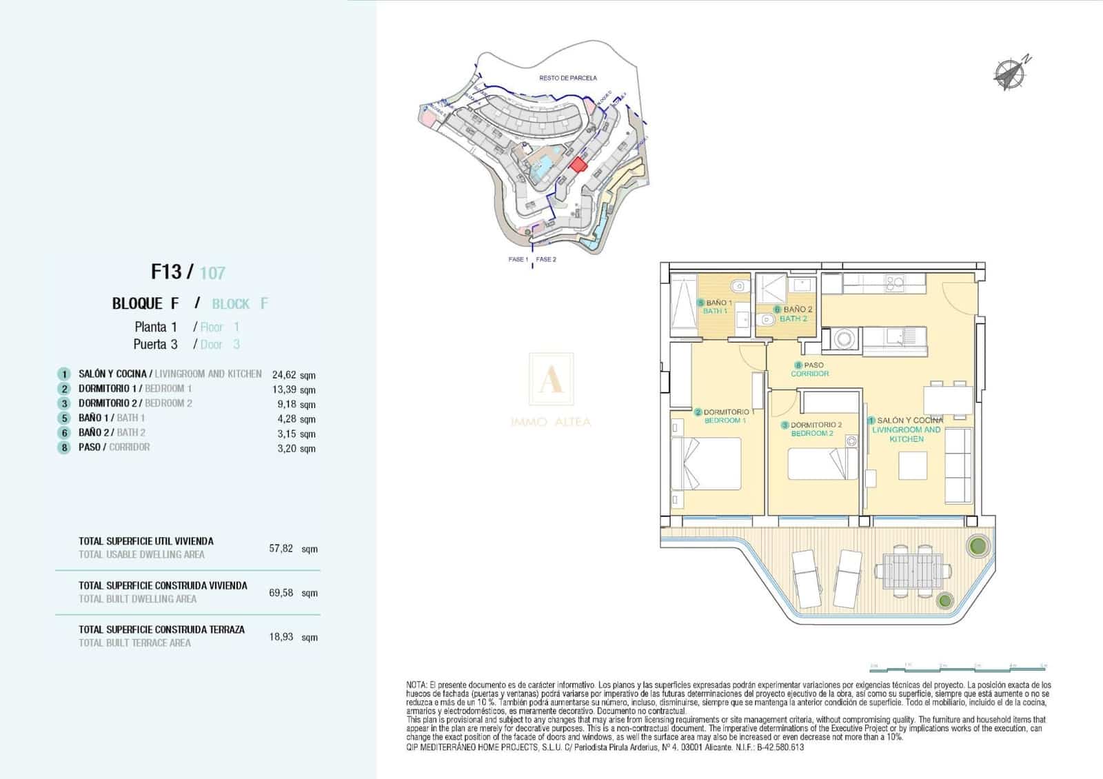 2 sypialnia Apartament na sprzedaż w Aguilas z basenem - 385 000 € (Ref: 9567246)