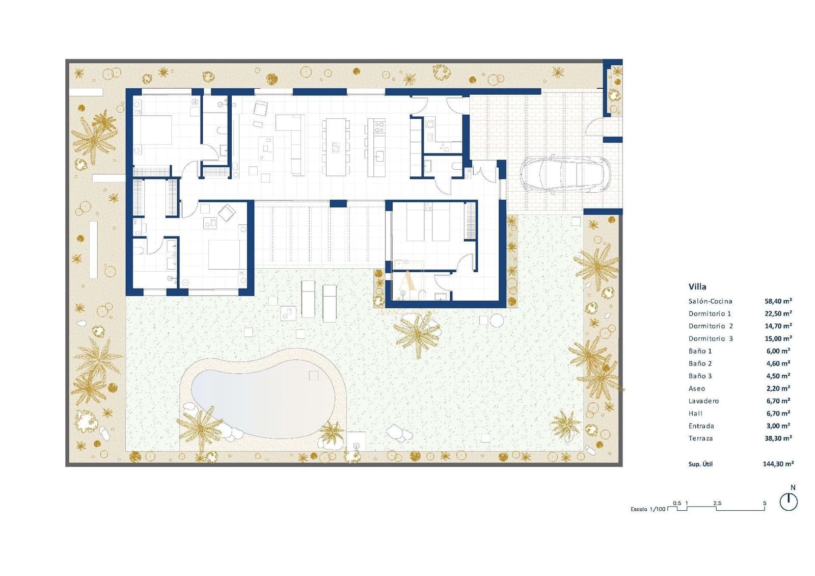 3 makuuhuone Huvila myytävänä paikassa Banos y Mendigo mukana uima-altaan - 615 000 € (Ref: 9567253)