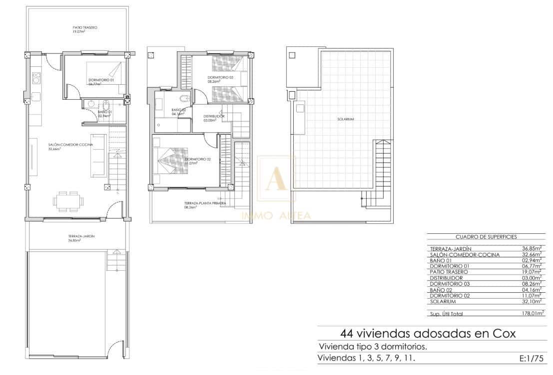 3 bedroom Townhouse for sale in Cox with pool - € 238,000 (Ref: 9567294)