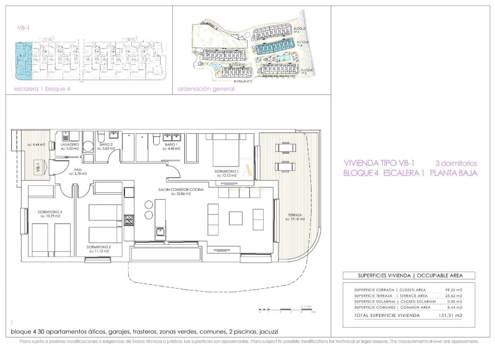 3 sypialnia Apartament na sprzedaż w Orihuela z basenem - 395 000 € (Ref: 9567325)