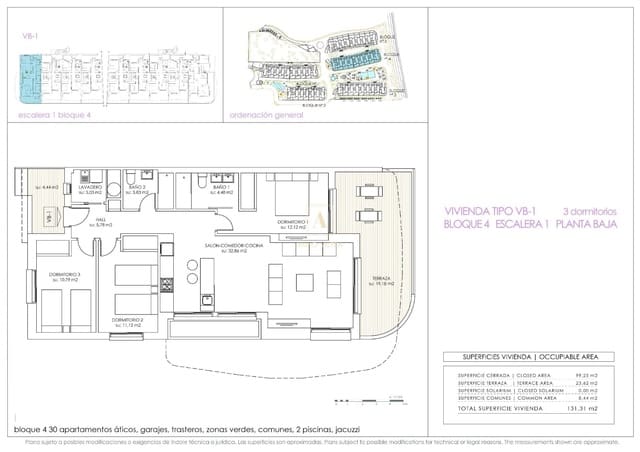 3 sypialnia Apartament na sprzedaż w Orihuela z basenem - 395 000 € (Ref: 9567325)