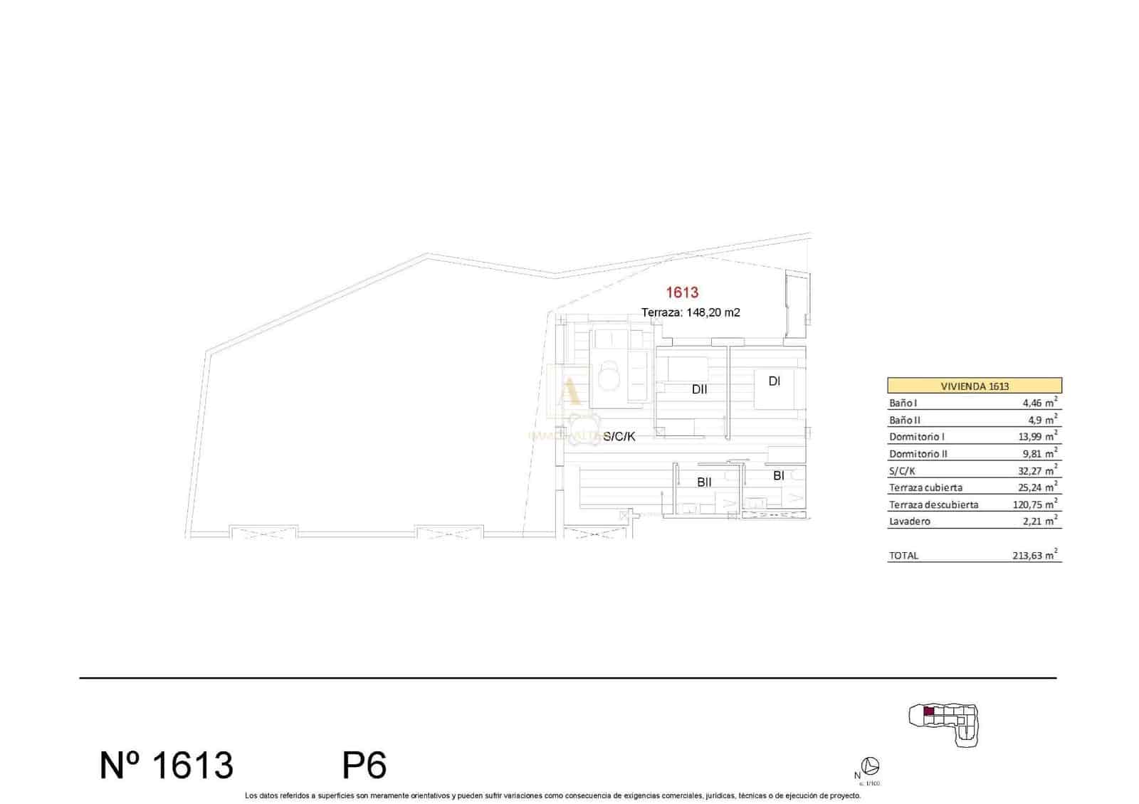 2 chambre Penthouse à vendre à San Miguel de Salinas avec piscine - 319 900 € (Ref: 9567365)