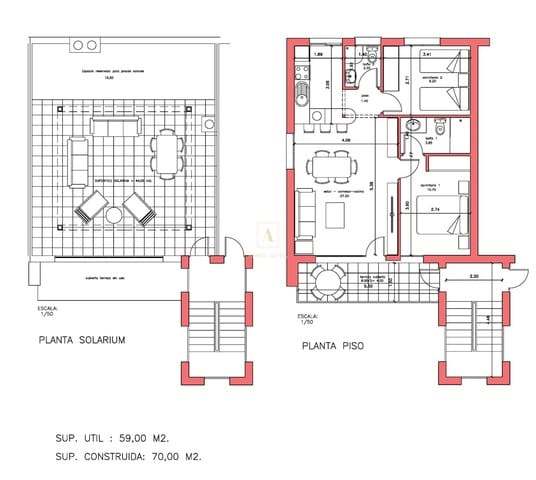 2 makuuhuone Huvila myytävänä paikassa Fuente Alamo de Murcia - 169 790 € (Ref: 9567379)
