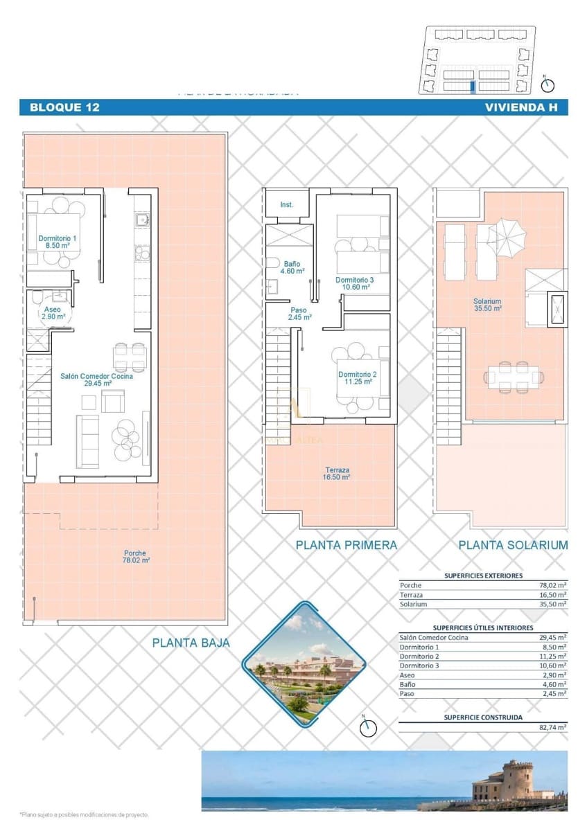 Chalet de 3 habitaciones en Pilar de la Horadada en venta con piscina - 349.900 € (Ref: 9567421)