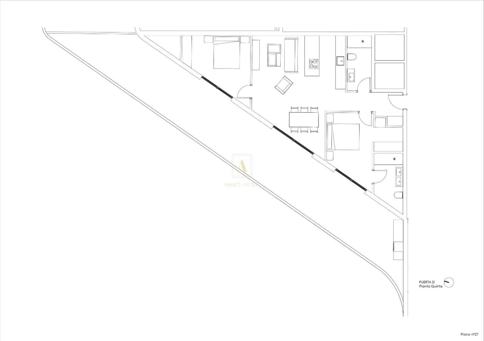 2 chambre Penthouse à vendre à Calpe / Calp avec piscine - 567 685 € (Ref: 9567430)