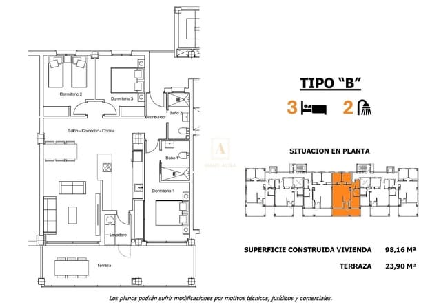 3 chambre Appartement à vendre à San Miguel de Salinas avec piscine - 322 000 € (Ref: 9567438)