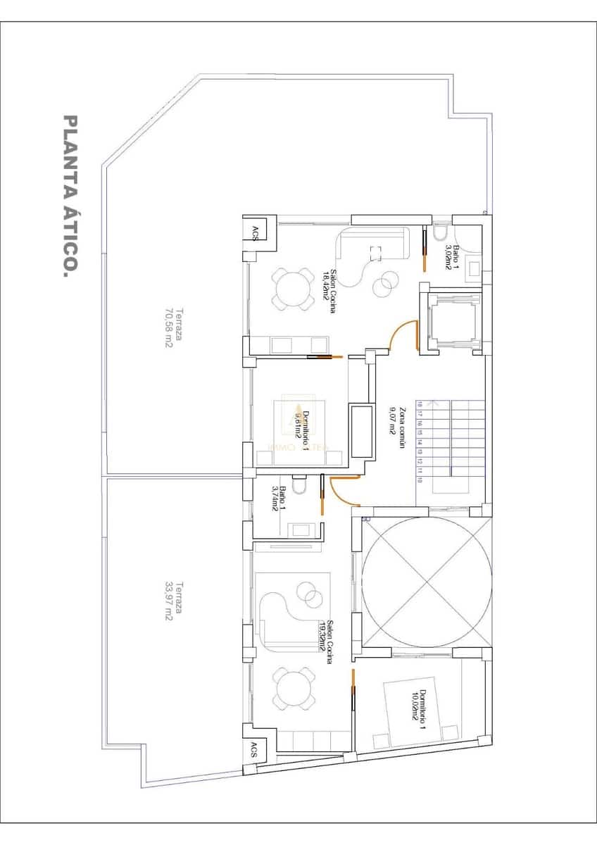 1 chambre Penthouse à vendre à Guardamar del Segura - 299 500 € (Ref: 9567479)