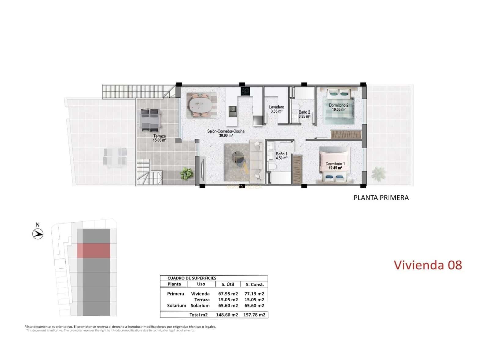 2 quarto Moradia para venda em Pilar de la Horadada com piscina - 319 900 € (Ref: 9567480)