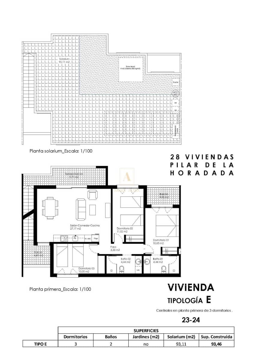 Chalet de 3 habitaciones en Pilar de la Horadada en venta con piscina - 285.000 € (Ref: 9567504)