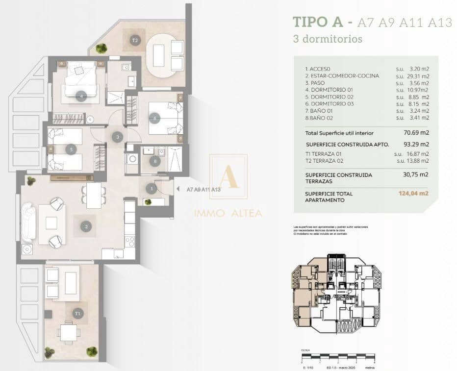 3 sovrum Lägenhet till salu i Calpe / Calp med pool - 527 000 € (Ref: 9567519)