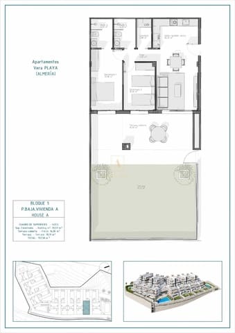 2 slaapkamer Appartement te koop in Vera met zwembad - € 285.000 (Ref: 9567520)