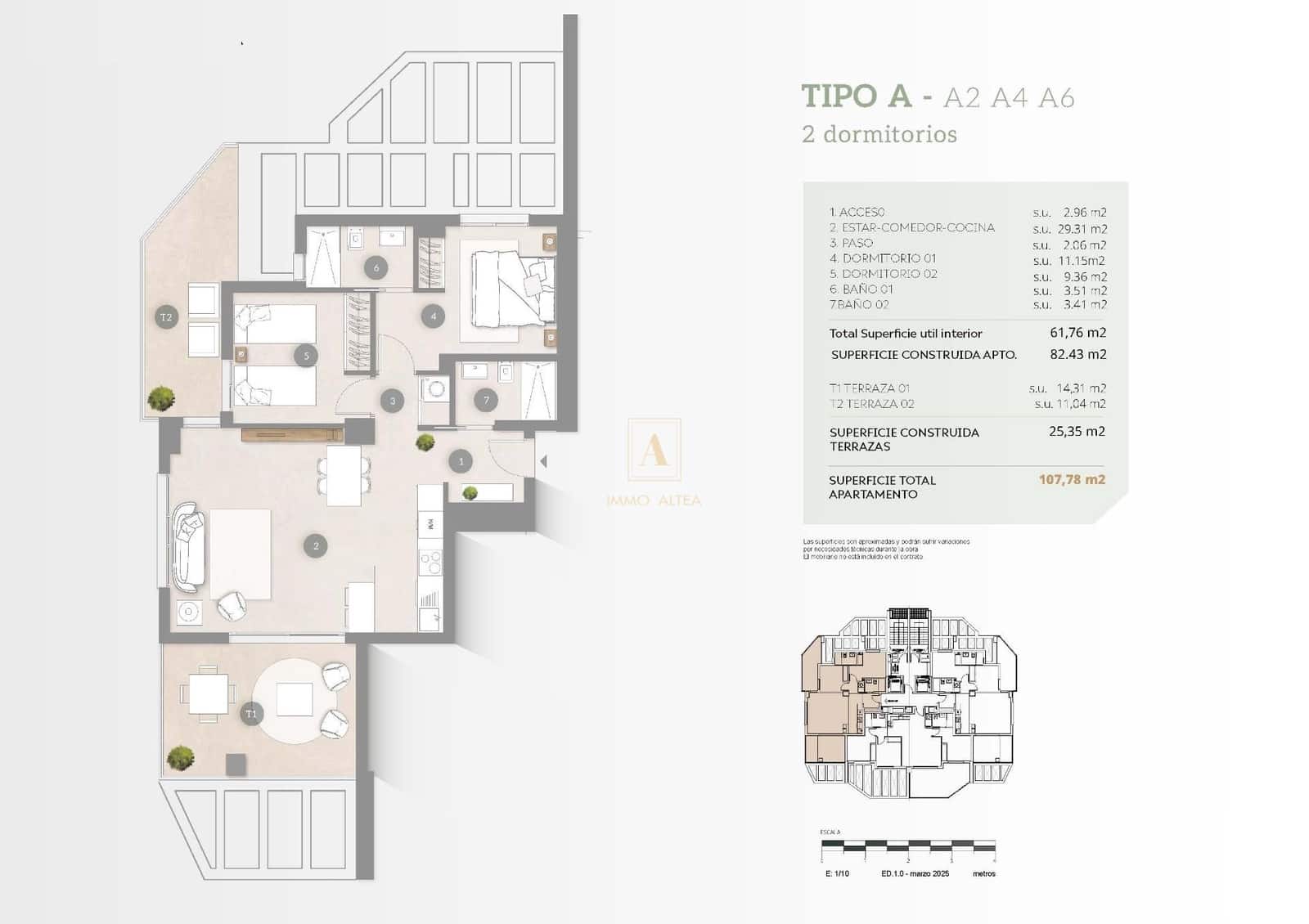 2 sovrum Lägenhet till salu i Calpe / Calp med pool - 430 000 € (Ref: 9567526)