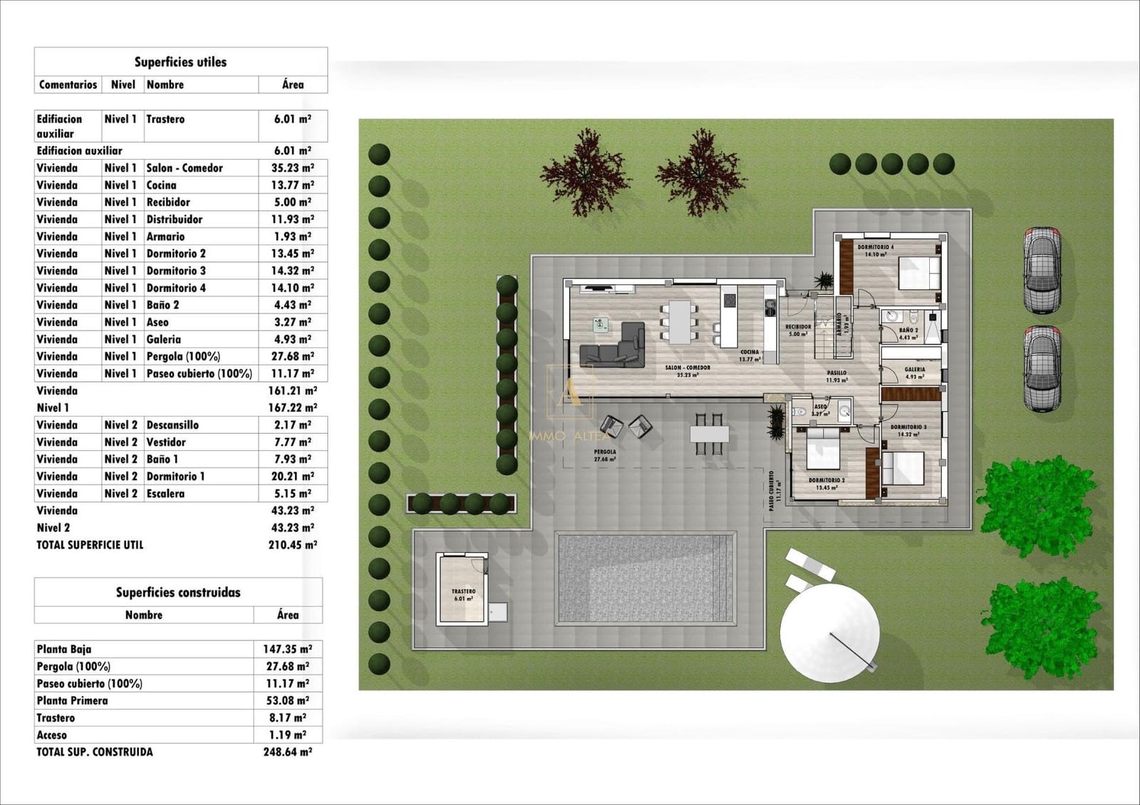 4 soveværelse Villa til salg i Aspe med swimmingpool - € 581.000 (Ref: 9567529)