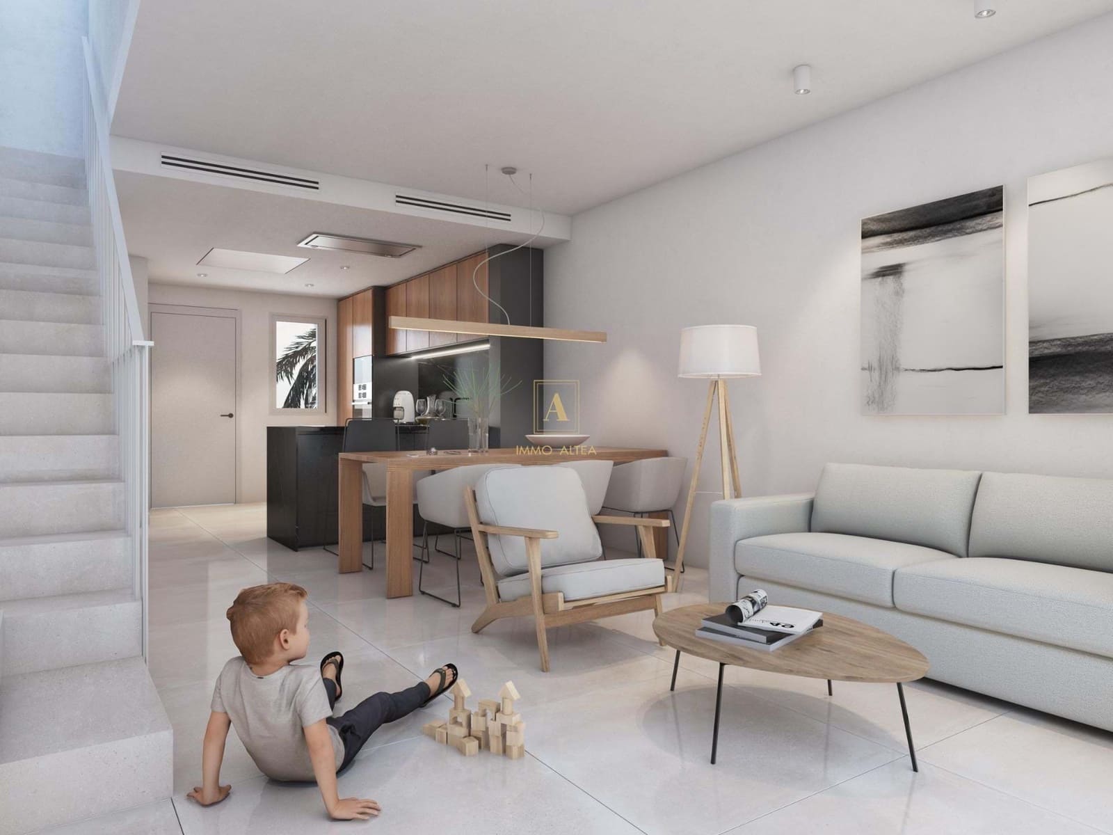 2 makuuhuone Omakotitalo myytävänä paikassa Alicante kaupunki mukana uima-altaan - 289 000 € (Ref: 9567561)