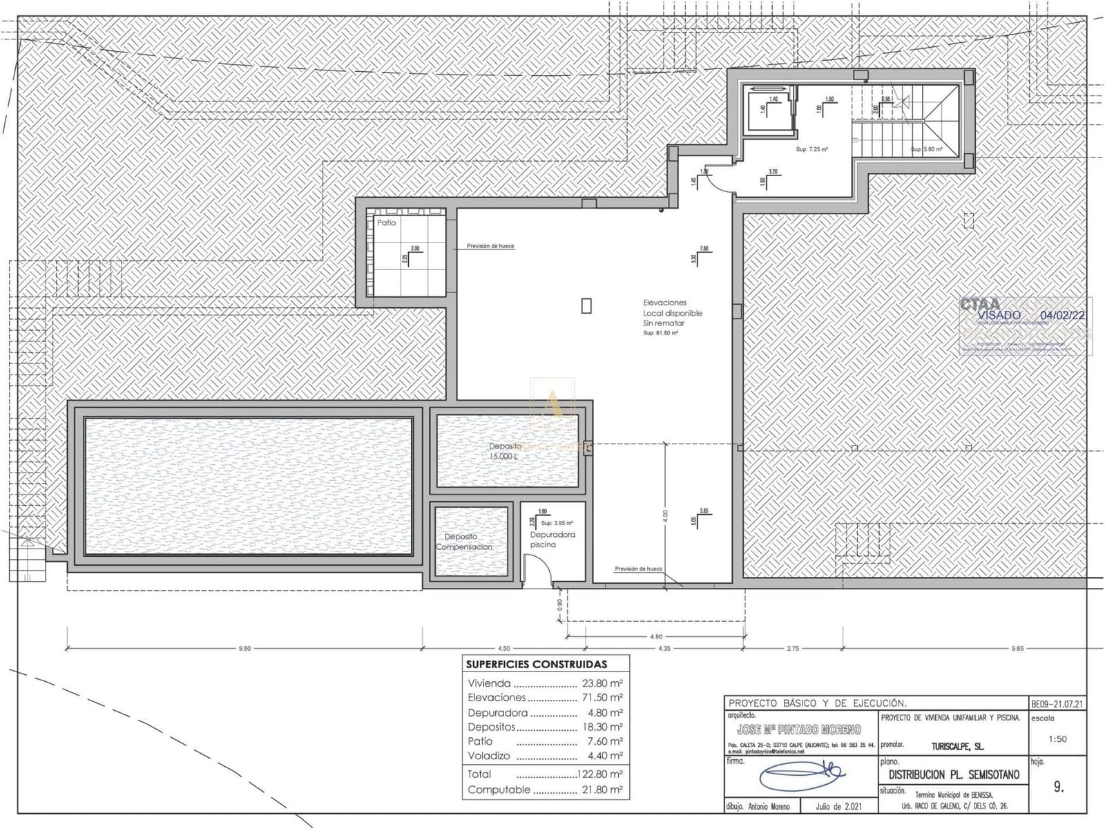 4 sypialnia Willa na sprzedaż w Benissa z basenem - 2 450 000 € (Ref: 9567581)