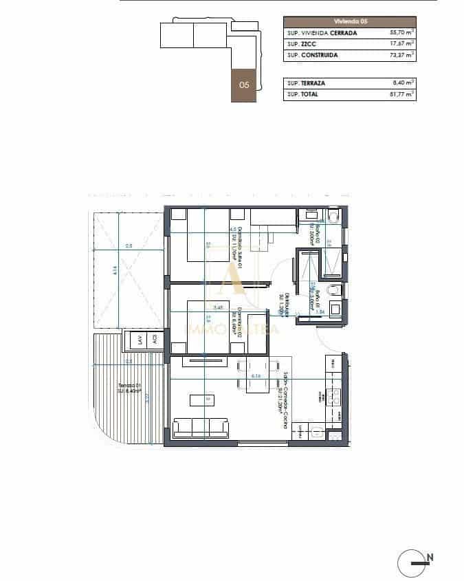 2 camera da letto Appartamento in vendita in Guardamar del Segura con piscina - 290.000 € (Rif: 9567597)