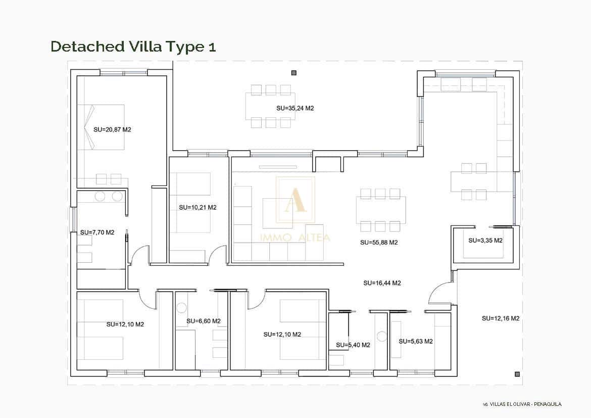 4 makuuhuone Huvila myytävänä paikassa Penaguila - 489 000 € (Ref: 9567602)