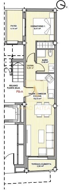 1 soverom Leilighet til salgs i Torrevieja med svømmebasseng - € 176 000 (Ref: 9567605)