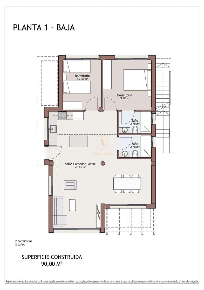 2 bedroom Villa for sale in Vera with pool - € 539,000 (Ref: 9567654)