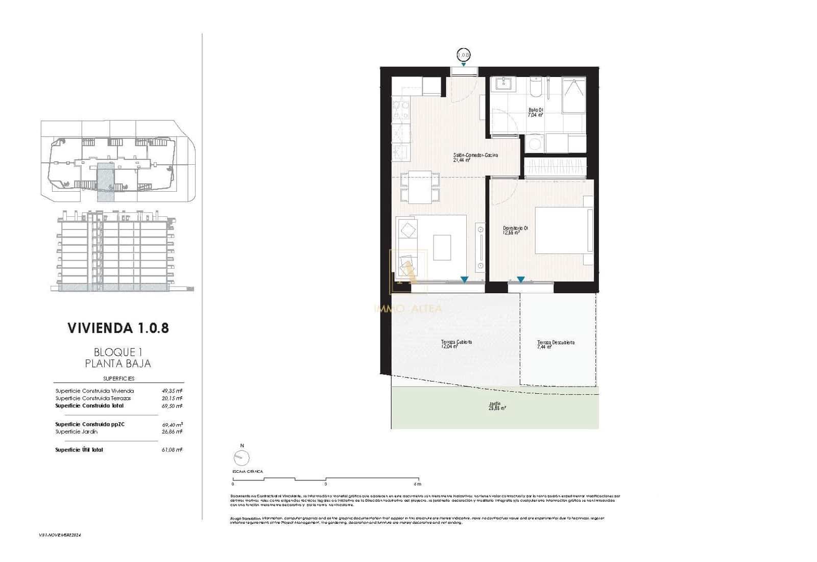 1 chambre Appartement à vendre à Alicante ville avec piscine - 390 000 € (Ref: 9567665)