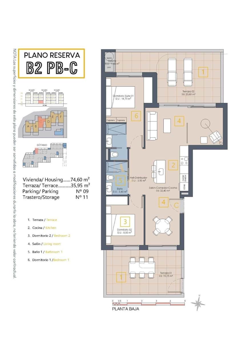 3 chambre Appartement à vendre à Los Alcazares avec piscine - 309 900 € (Ref: 9567684)