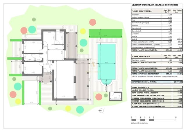 3 chambre Villa/Maison à vendre à Alicante ville avec piscine - 412 000 € (Ref: 9567698)