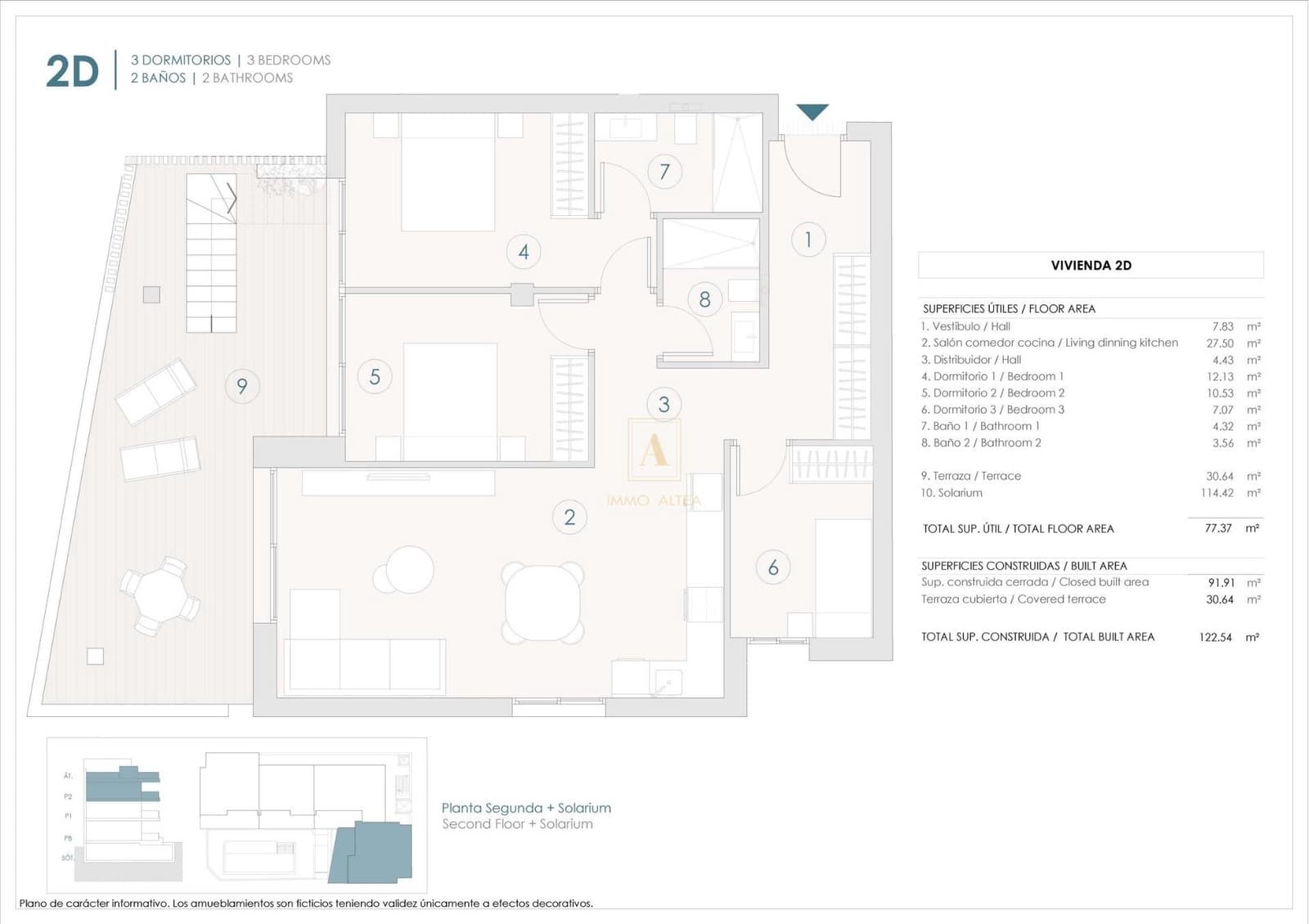 3 slaapkamer Penthouse te koop in Benijofar met zwembad - € 410.000 (Ref: 9567804)