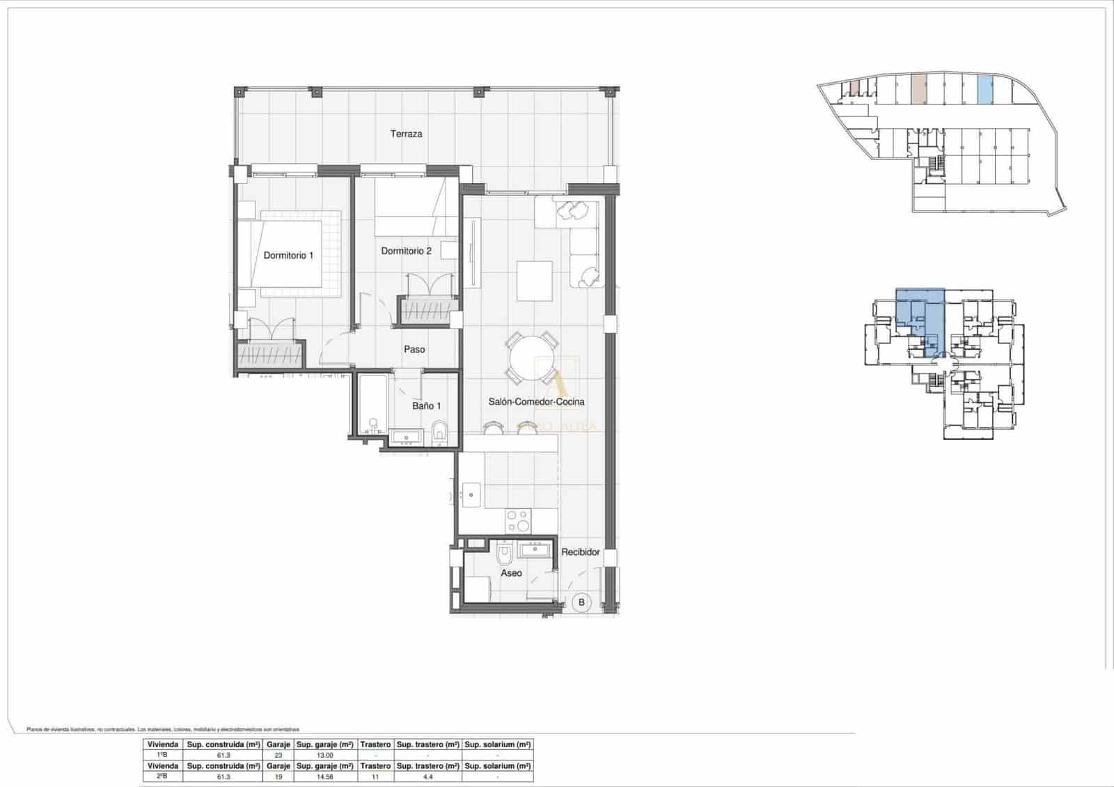 2 bedroom Apartment for sale in Bigastro with pool - € 179,900 (Ref: 9567809)