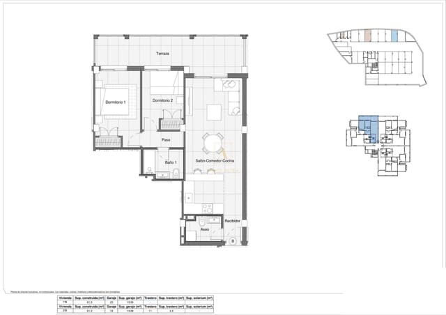 2 bedroom Apartment for sale in Bigastro with pool - € 179,900 (Ref: 9567809)